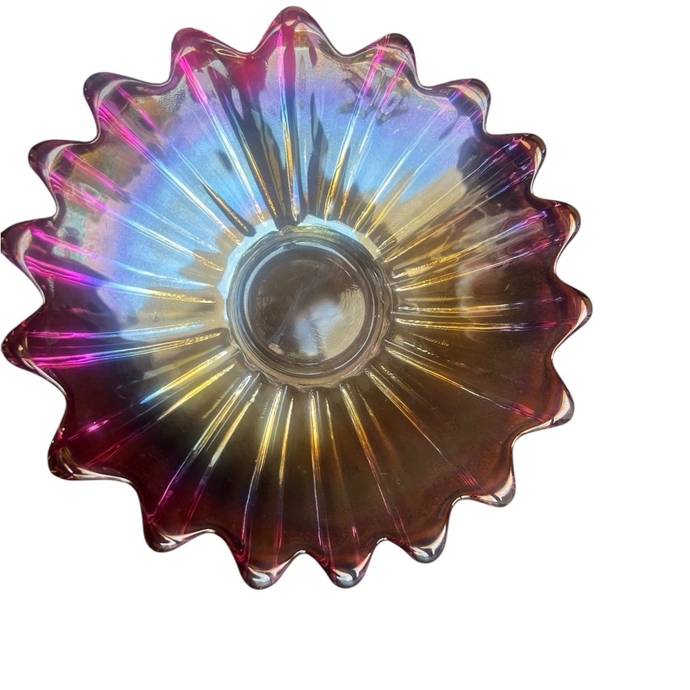 EVC~ Vintage Art Glass Celestial
Iridescent Carnival Federal - Picture 3 of 9